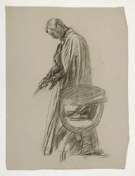 Figurenstudie voor Koning Arthur