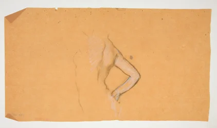 Figurenstudie voor muurschildering in het State Capitol gebouw in Harrisburg, Pennsylvania, 1902-1911