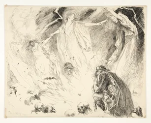 Eerste verschijning: Macbeth! Macbeth! Macbeth! pas op voor Macduff., Act IV, Scene 1, Macbeth