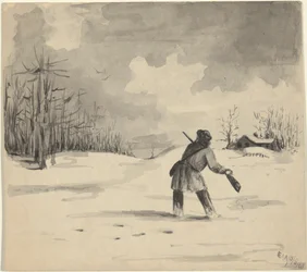 Jager in de Sneeuw