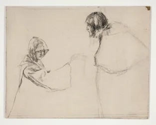 Isabella en de hertog (studie voor .1108), uit Maat voor Maat