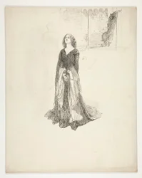 Dame met gevouwen handen, uit Koning Richard II