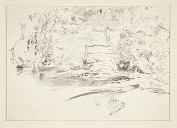 Landschap met figuur