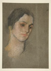 Portret van een niet-geïdentificeerde vrouw