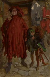 Sir John Falstaff met Zijn Page, Koning Henry IV, Deel II, Act I, Scene II