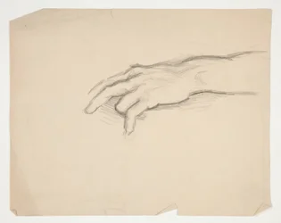 Schets van een hand