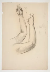 Schets van twee armen