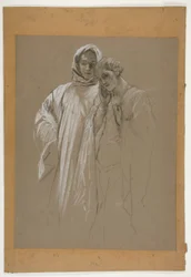 Studie. Man en vrouw
