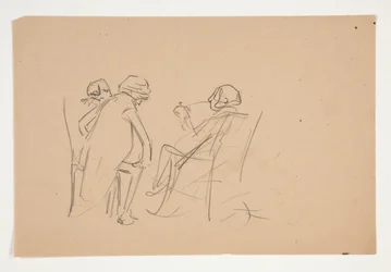 Studie voor illustratie voor Oliver Goldsmith