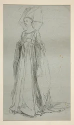 Studie voor Lady Anne, voor King Richard III (?)