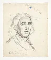 Studie voor Rittenhouse: schets voor muurschildering voor het staatskapitool in Harrisburg, Pennsylvania, 1902-1911 (voltooid door John Singer Sargent)