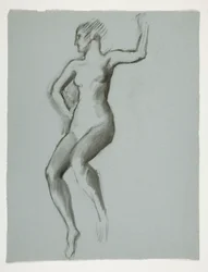 Studie voor figuur van 4 uur