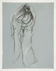 Studie voor de figuur van 4 uur(?)