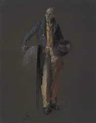 Studie voor de figuur van Stephan Girard
