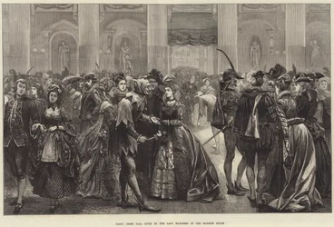 Verkleedbal gegeven door de Lady Mayoress in het Mansion House