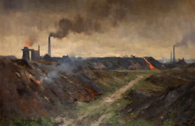 De slak kantelen (olieverf op doek)