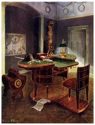 Campagnedesk van Napoleon I, Chateau de la Malmaison, Frankrijk, 1911-1912