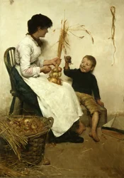 Zijn Eerste Vangst, c.1888