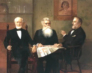 Charles Edwin Wilbour met twee neven