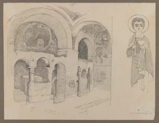 Vroegchristelijk (Koptisch) klooster in Esna, 1 maart 1887