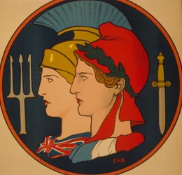 Embleem van Frankrijk en Groot-Brittannië, 1917