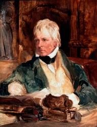 Portret van Walter Scott, Schotse schrijver