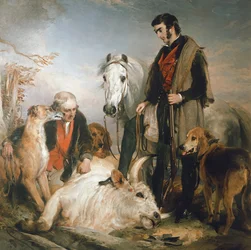 Scène in Chillingham Park: Portret van Lord Ossulston, c.1833-36