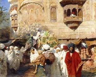 Een straat in Jodhpur, India