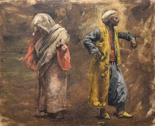 Studie van twee figuren, ca. 1878