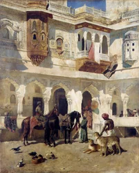 De radja vertrekt op jacht, ca. 1885