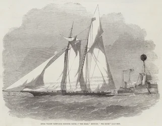 Royal Thames Yacht-Club Schooner Match, De Haai rond de Mouse Light-Ship
