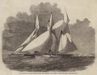 Royal Thames Yacht Club Schooner Match, de Wildfire en Vestal in de Lower Hope