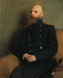 Portret van kolonel R. Schulman