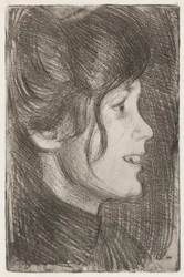 Portret van een jonge vrouw (Anni Swan)