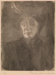 Portret van de vrouw van de kunstenaar