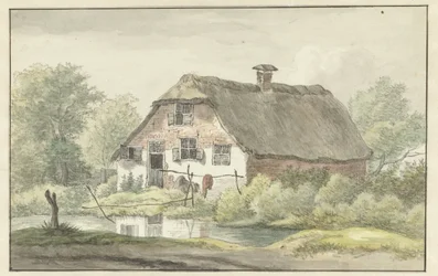 Boerderij met rieten dak
