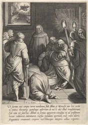 Opgraving van het lichaam van Thomas van Aquino