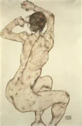 Een Hurkende Naakt, 1915