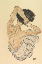 Vrouwelijke rugact, 1917