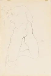 Knielende Vrouwelijke Naakt, 1912