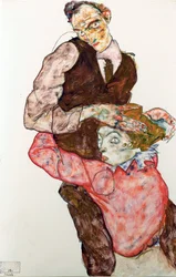 Geliefden - 1914-1915 - 47,4 x 30,5 - Leopold Museum, Wenen
