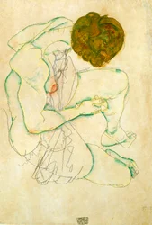 Zittende naakte vrouw, 1914