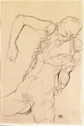 Zittende Naakt, 1914