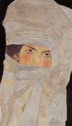 De zuster van de kunstenaar, Melanie, 1908