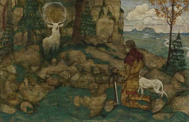 De visioen van Sint Hubertus, 1916