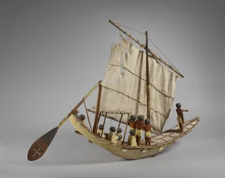 Model van een grafboot, uit Beni Hasan, waarschijnlijk Middenrijk, ca. 2060-1786