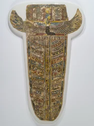 Beschilderde mummiebedekking (schort), 305-30 v.Chr.