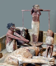 Model van een slagerij, Egypte, ca. 2000-1700 v.Chr.