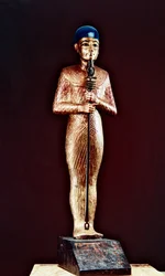 Figuur van de god Ptah, uit het graf van Toetanchamon, Nieuwe Rijk