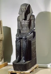 Standbeeld van Amenophis III (c.1391-1353 v.Chr.) uit Tanis, Nieuwe Koninkrijk